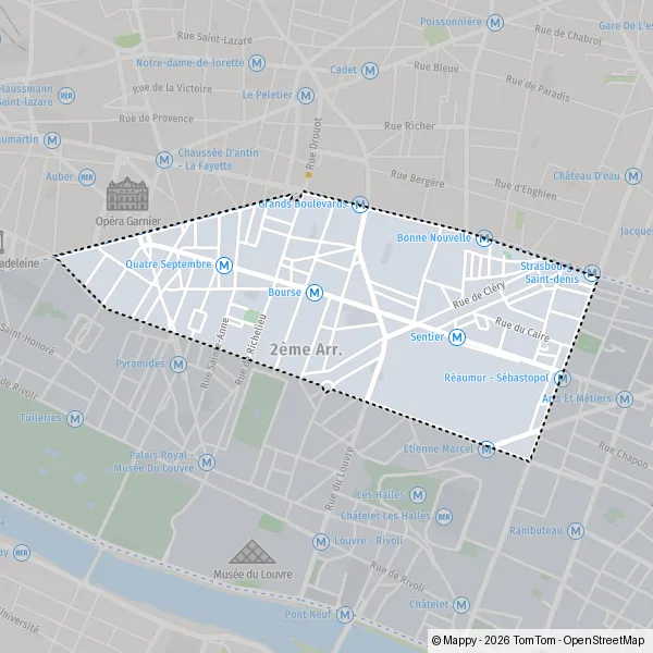 Map Paris: map of Paris (75002) and practical information