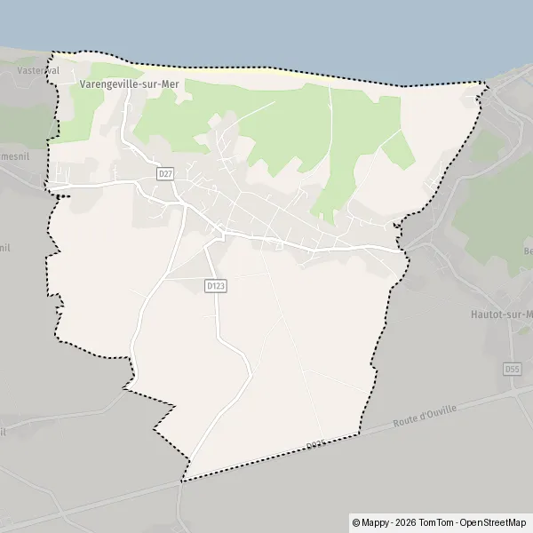 Map Varengeville-sur-Mer: map of Varengeville-sur-Mer (76119) and ...