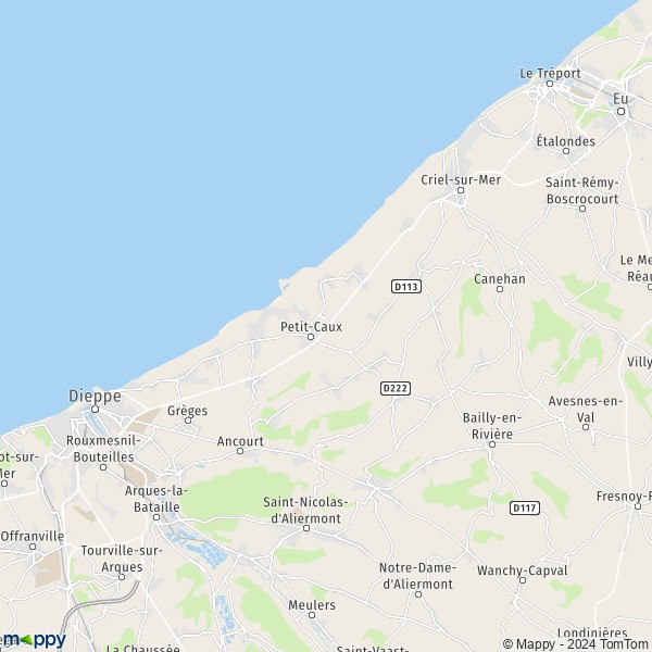 Map PetitCaux map of PetitCaux (76370) and practical information