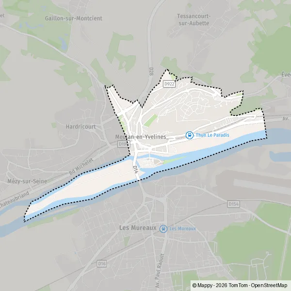 Map Meulan-en-Yvelines: map of Meulan-en-Yvelines (78250) and practical ...