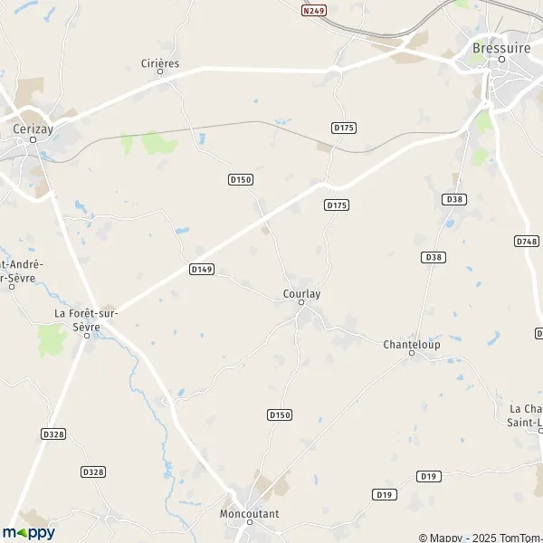 Map Courlay map of Courlay (79440) and practical information