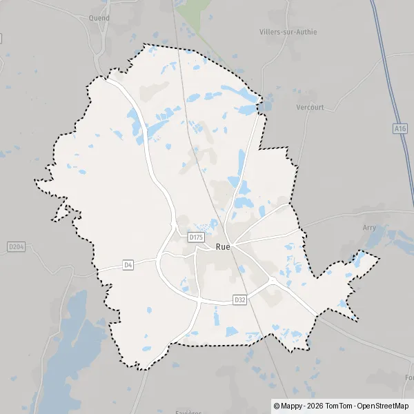 Map Rue: map of Rue (80120) and practical information