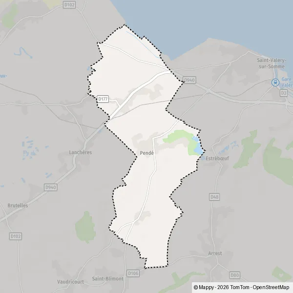 Map Pendé: map of Pendé (80230) and practical information