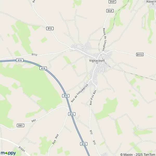 Map Vignacourt map of Vignacourt (80650) and practical information