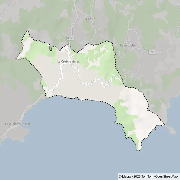 Map La Croix-Valmer: map of La Croix-Valmer (83420) and practical ...