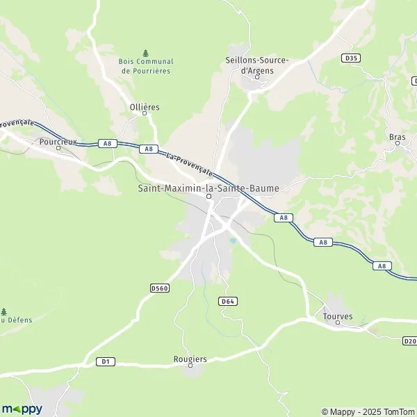Map SaintMaximinlaSainteBaume map of SaintMaximinlaSainteBaume (83470) and practical