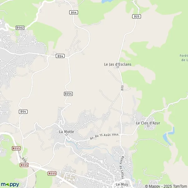 Map La Motte map of La Motte (83920) and practical information