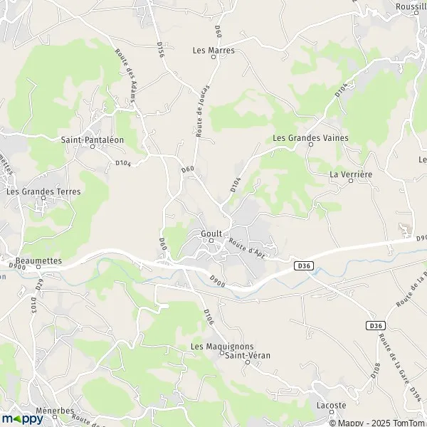 Map Goult map of Goult (84220) and practical information