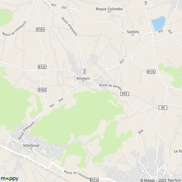 Map Ansouis map of Ansouis (84240) and practical information
