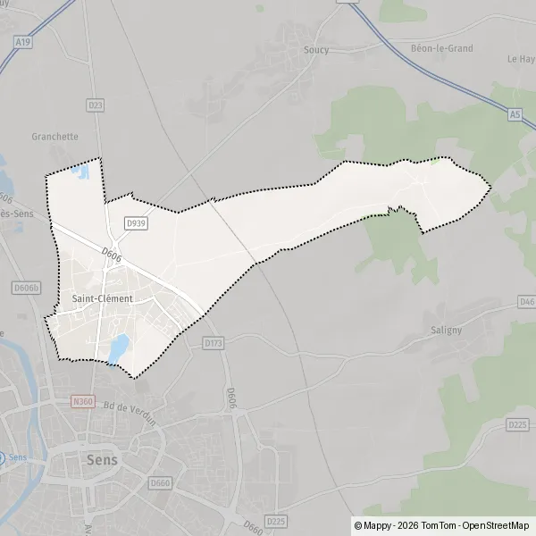 Map Saint-Clément: map of Saint-Clément (89100) and practical information