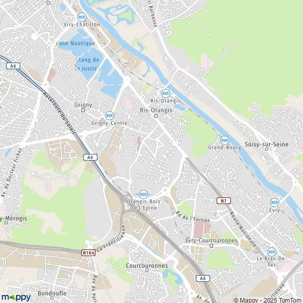 Map RisOrangis map of RisOrangis (91130) and practical information