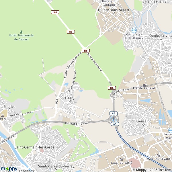 map-tigery-map-of-tigery-91250-and-practical-information