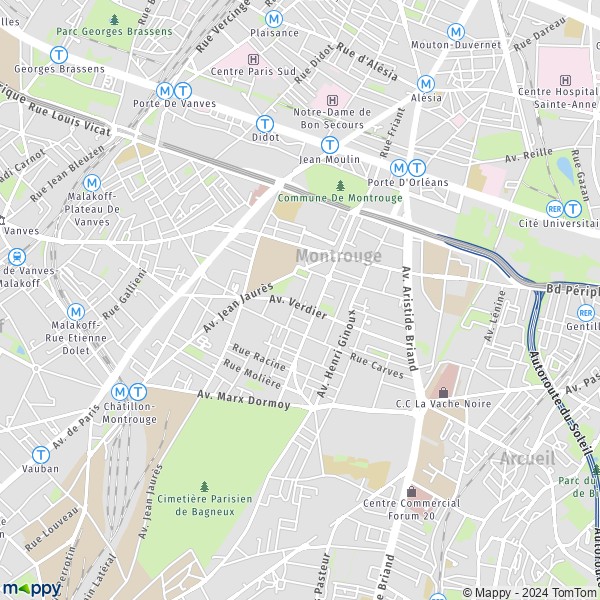 Map Montrouge Map Of Montrouge And Practical Information