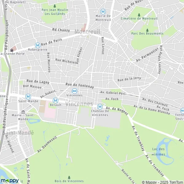 Map Vincennes map of Vincennes (94300) and practical information