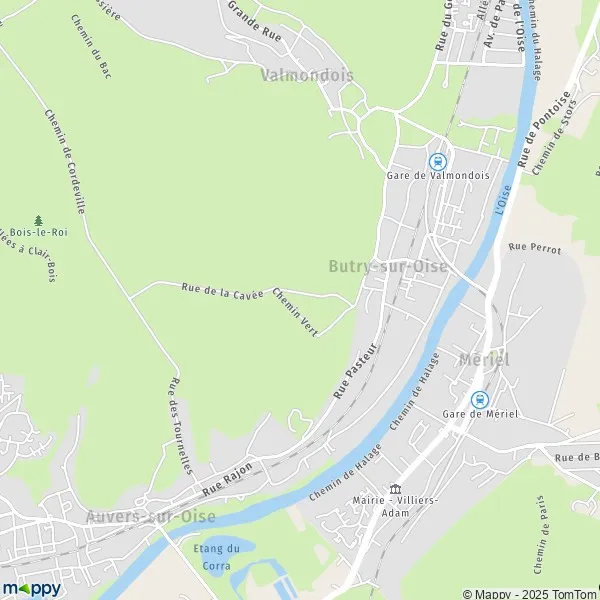 Map ButrysurOise map of ButrysurOise (95430) and practical information