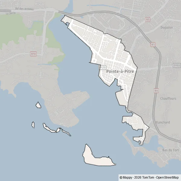 Map Pointe-à-Pitre: map of Pointe-à-Pitre (97110) and practical information
