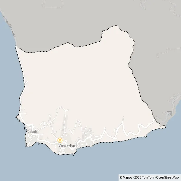 Map Vieux-Fort: map of Vieux-Fort (97141) and practical information