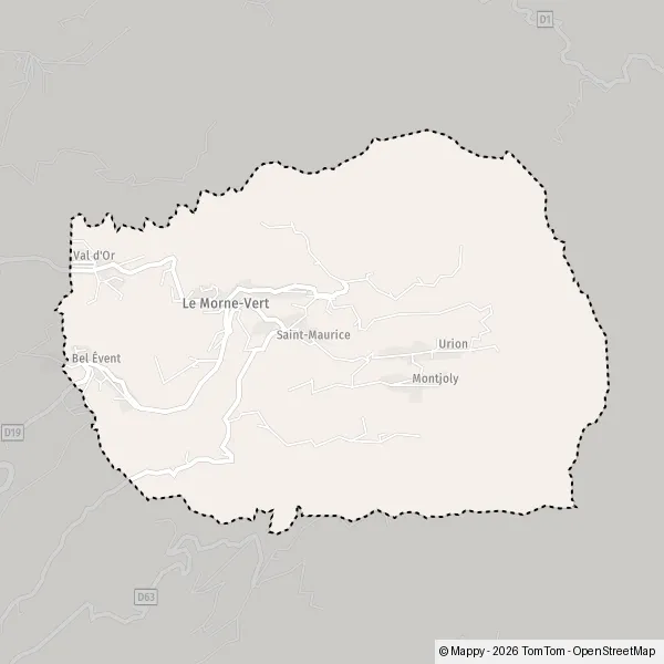 Map Le Morne-Vert: map of Le Morne-Vert (97226) and practical information