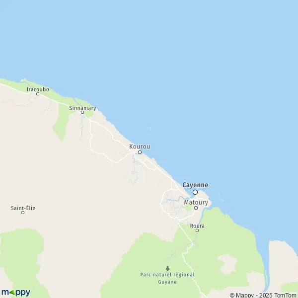 Map Cayenne map of Cayenne (97300) and practical information