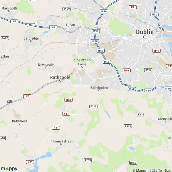 Map Of South Dublin Map South Dublin: Map Of South Dublin (A98) And Practical Information