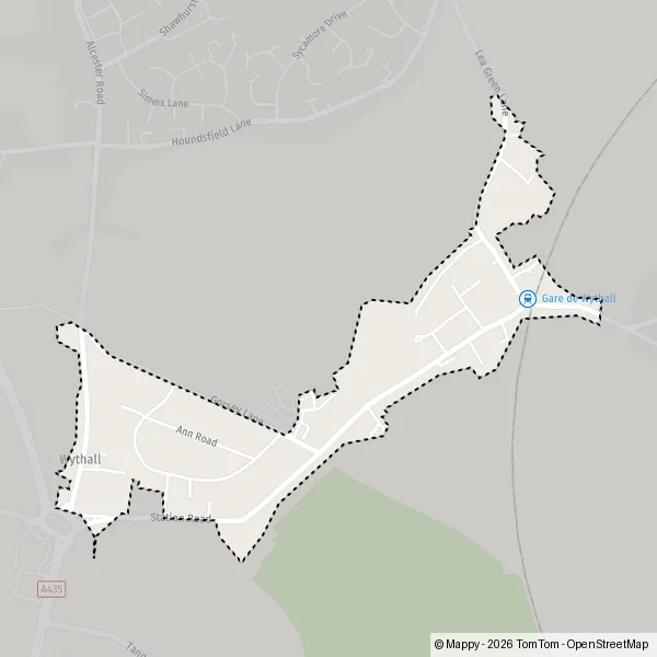 Map Wythall: map of Wythall, Bromsgrove B47 6 and practical information