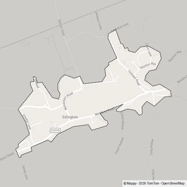 Map Edington: map of Edington, Wiltshire BA13 4 and practical information