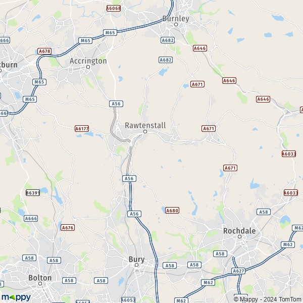 Map Rossendale: map of Rossendale (BB1 2) and practical information