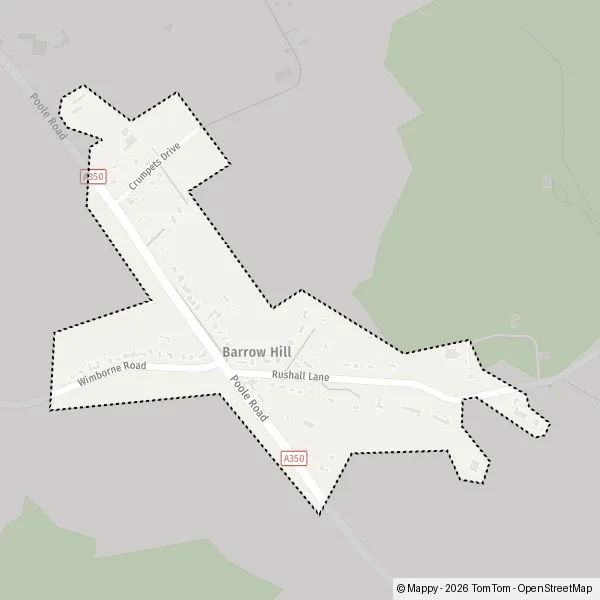 Map Barrow Hill: map of Barrow Hill, Dorset BH16 6 and practical ...