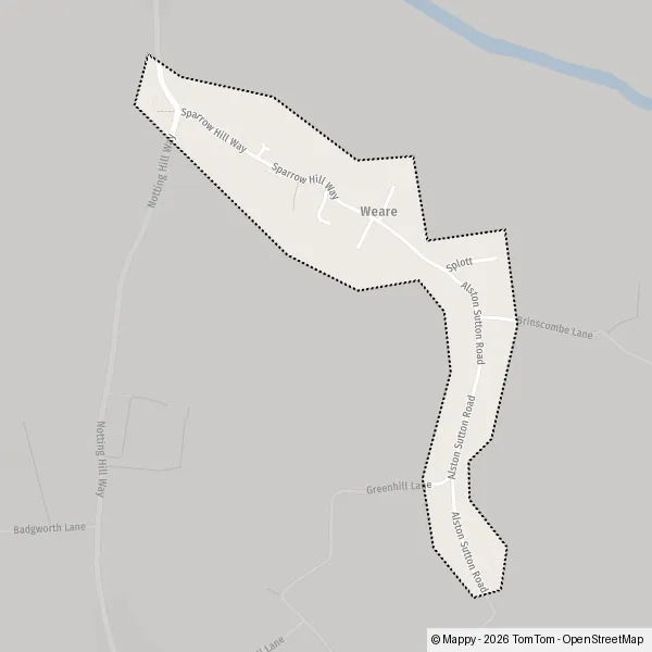 Map Weare: map of Weare, South Somerset BS26 2 and practical information
