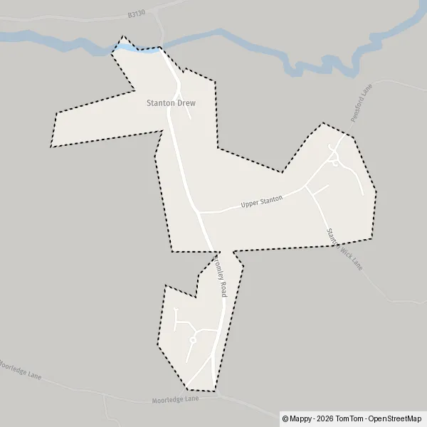 Map Stanton Drew: map of Stanton Drew, Bath and North East Somerset ...
