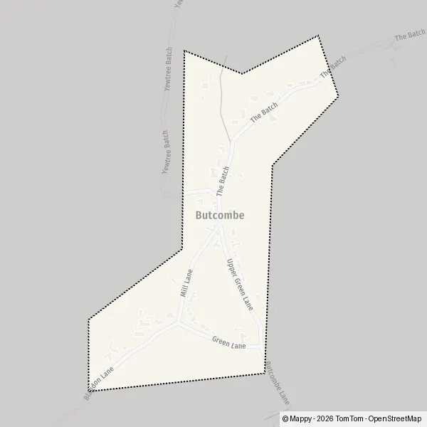 Map Butcombe: map of Butcombe, North Somerset BS40 7 and practical ...