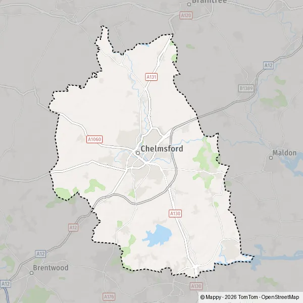 Map South Woodham Ferrers: map of South Woodham Ferrers (CM3 5) and ...