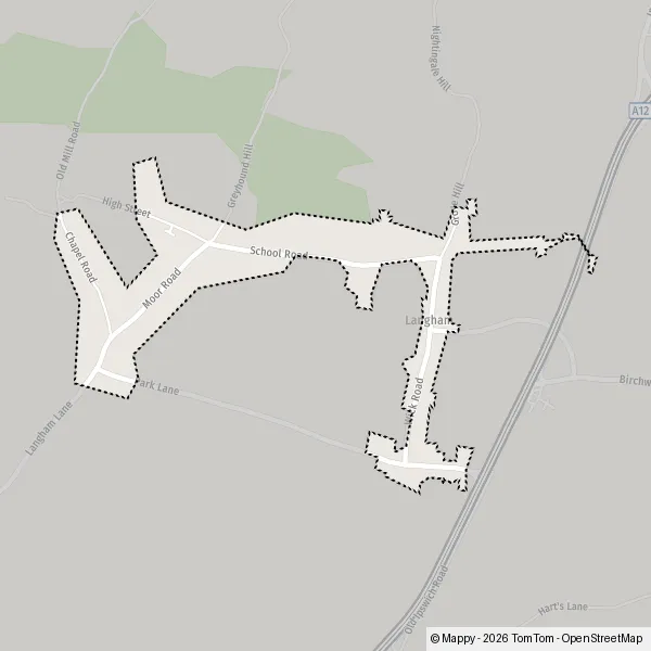 Map Langham: map of Langham, Colchester CO4 5 and practical information