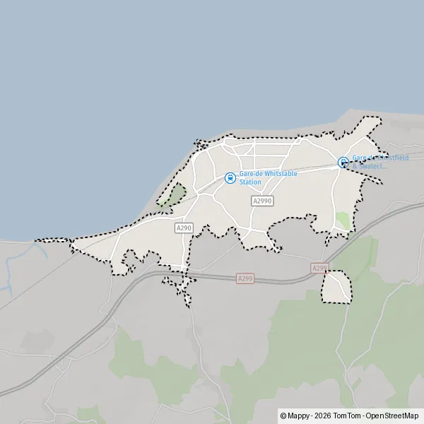 Map Chestfield: map of Chestfield, Canterbury CT5 3 and practical ...