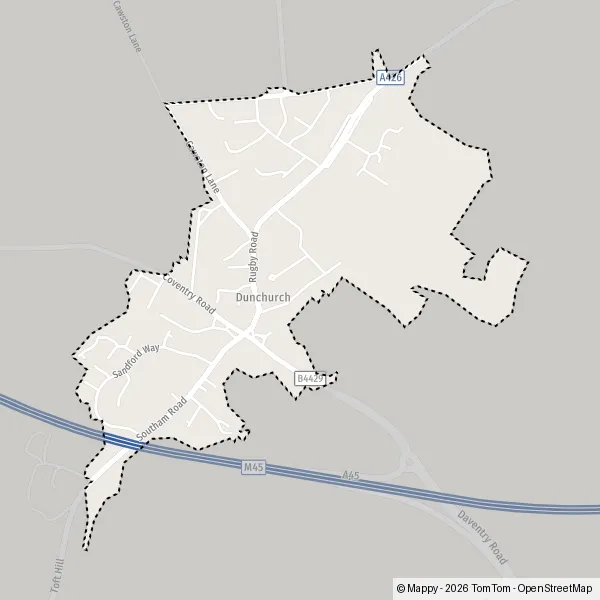 Map Dunchurch: map of Dunchurch, Rugby CV22 6 and practical information