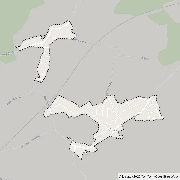 Map Arley: map of Arley, North Warwickshire CV7 8 and practical information