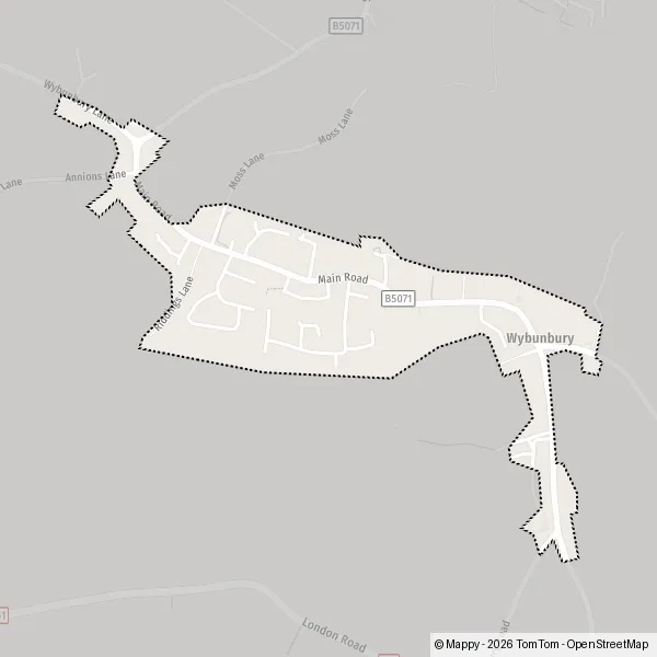 Map Wybunbury: map of Wybunbury, Cheshire East CW5 7 and practical ...