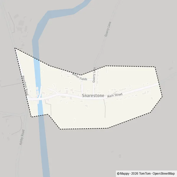 Map Snarestone: map of Snarestone, North West Leicestershire DE12 7 and ...