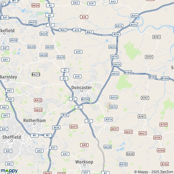 Map Cantley: map of Cantley (DN3 3) and practical information