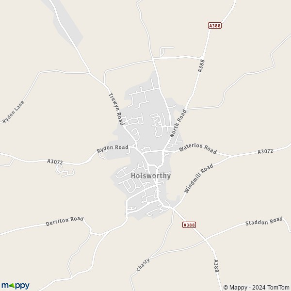 Map Holsworthy: map of Holsworthy (EX22 6) and useful information