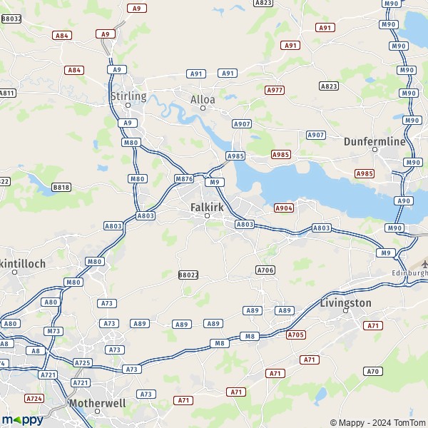 Map Glen Village: map of Glen Village (FK1 2) and practical information