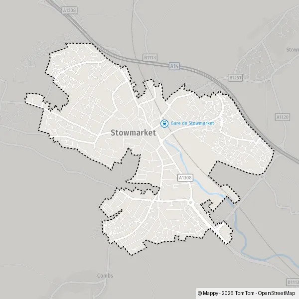 Map Stowmarket Map Of Stowmarket Mid Suffolk IP14 1 And Practical IP14 1 Stowmarket