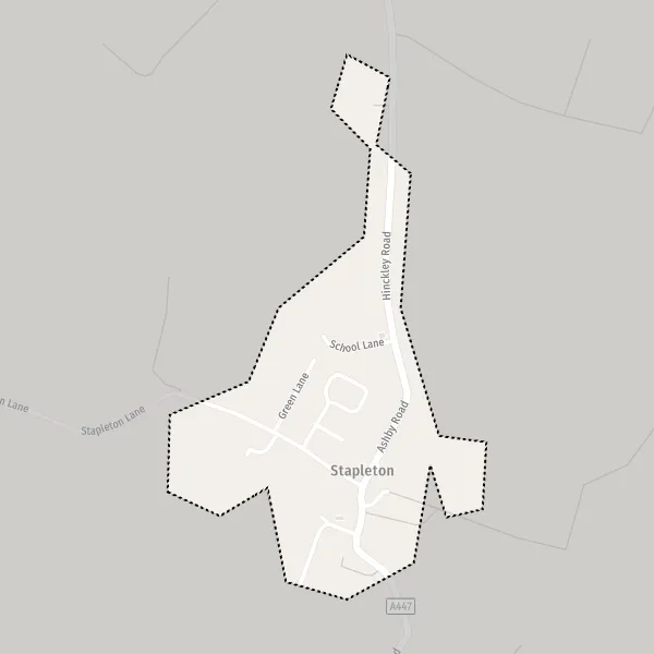 Map Stapleton: map of Stapleton, Hinckley and Bosworth LE9 8 and ...