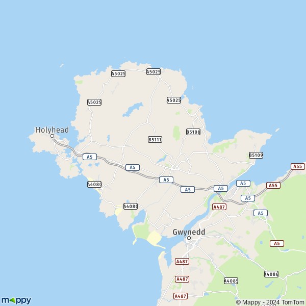 Map Holyhead: map of Holyhead (LL65 1) and practical information