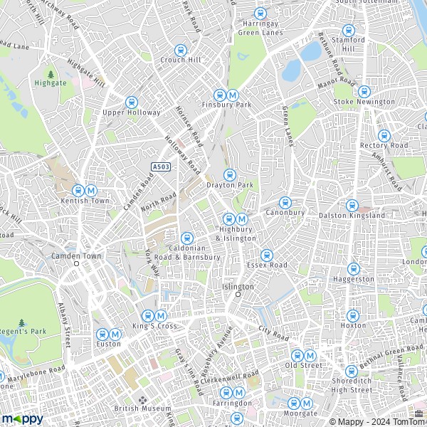 Map Islington: map of Islington (N1 3) and practical information