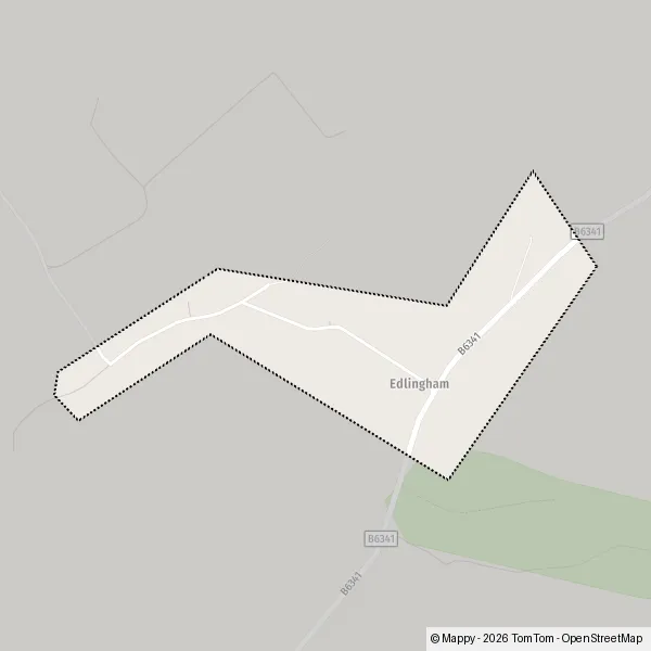 Map Edlingham: map of Edlingham, Northumberland NE66 2 and practical ...