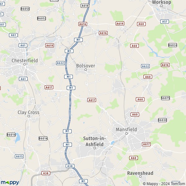 Map Shirebrook: map of Shirebrook (NG20 8) and practical information