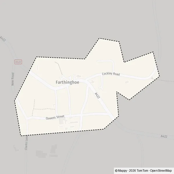 Map Farthinghoe: map of Farthinghoe, West Northamptonshire NN13 5 and ...