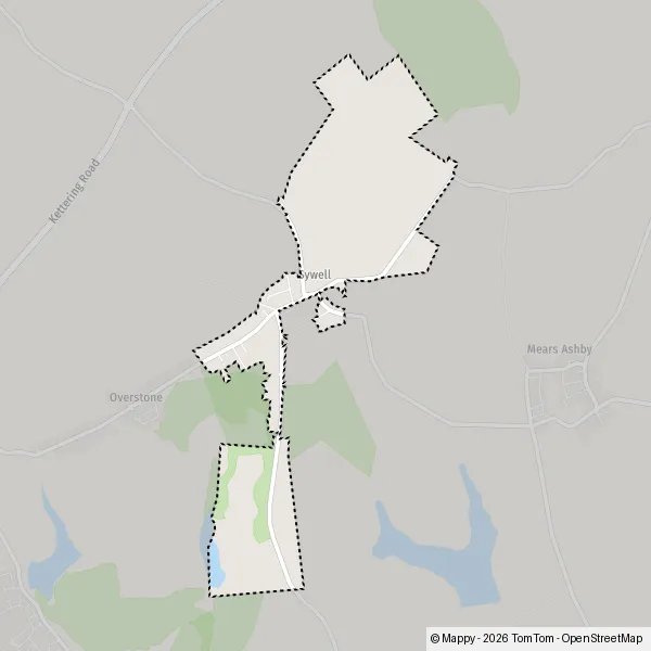 Map Sywell: map of Sywell, North Northamptonshire NN6 0 and practical ...