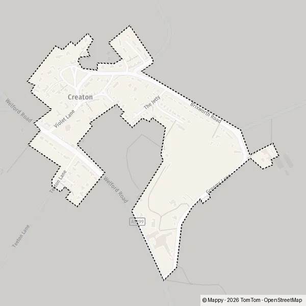 Map Creaton: map of Creaton, West Northamptonshire NN6 8 and practical ...